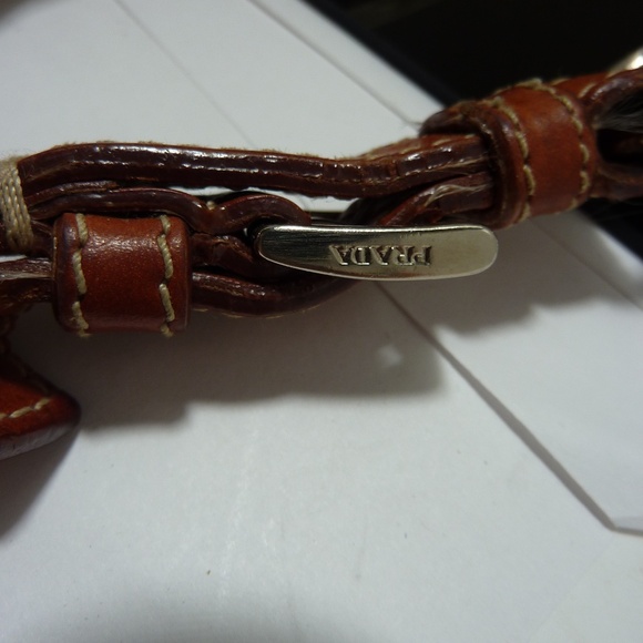 Prada Vintage BEIGE  Nylon Shoulder Bag - Picture 13 of 16